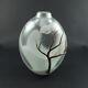 Matthew Buechner Thames Glass Newport Art Vase Opalescent Vase Snowy Tree 1082