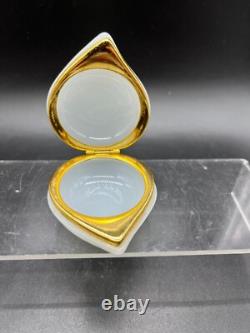 MURANO GLASS OPALINE Italian Trinket Box BY FRATELLI FERRO RARE