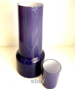 Mid Century Kastrup Raymor Purple Vase LARGE with matching tumbler