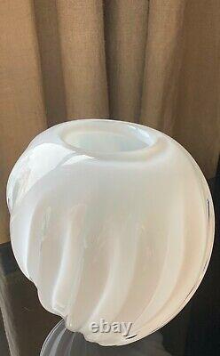 Mid Century Murano Opalescent Art Glass Vase Archimedes Seguso for Venini MCM