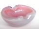 Murano Alabastro Decotrative Bowl Seguso Era Translucent Opaline Pink & White