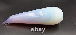 Murano Archimede Seguso Pink Opalescent Alabastro Glass Teardrop Vase, 22cm