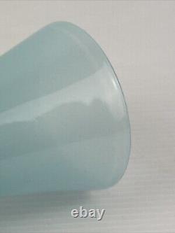 Murano Blue Opaline Art Glass Vase Italy Nason Moretti 26cm MCM