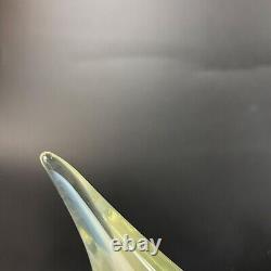 Murano Cenedese Art Glass Clear Opalescent Swan Figurines Sculptures