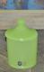 Murano Cenedese Vetri Lime Green Opalescent Jar Withlid Signed Withoriginal Label
