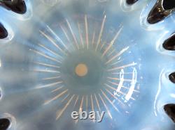 Murano Fratelli Toso Art Glass Pulled Edge Opalescent 10 Bowl Exc Cond