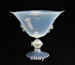 Murano Glass Opaline Vase Venetian