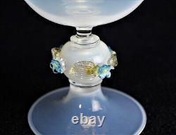 Murano Glass Opaline Vase Venetian