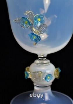 Murano Glass Opaline Vase Venetian