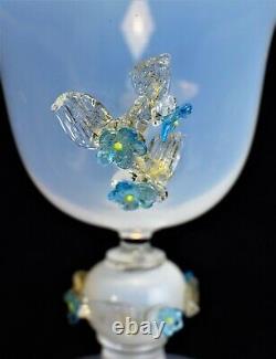 Murano Glass Opaline Vase Venetian