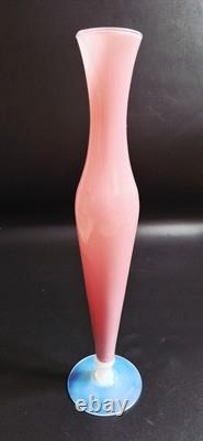 Murano Glass Pink Opaline Large Vase