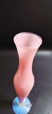 Murano Glass Pink Opaline Large Vase