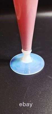 Murano Glass Pink Opaline Large Vase