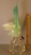 Murano Italy Opaline Art Glass Bird Decanter 16'' High Marked