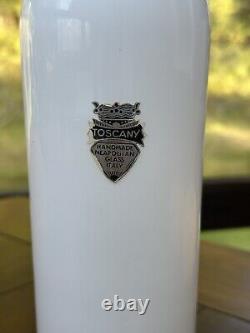 Neopolitan White Opaline Glass Decanter/genie Bottle Vintage