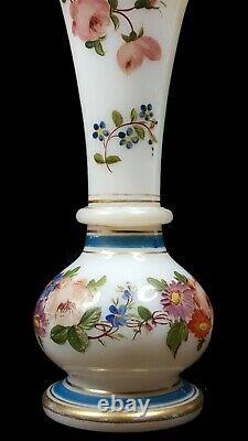 Opal Crystal Baccarat Vase Opaline J. F. Robert Louis-Philippe