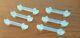 Opalescent Glass Knife Rests X6 Sabino France Ducks Double Ended Art Deco