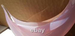 Opalescent Pink Art Glass Sculptural Bird Signed by Elio Raffael Gorgeous