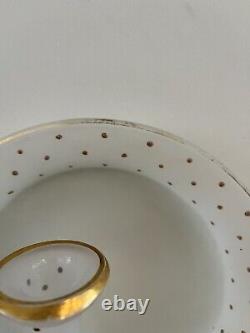 Opaline Art Glass With Gilt Details / Decanter/ 4 Cordials / Service Set Of 7