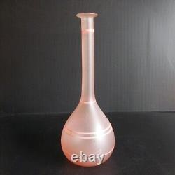 Opaline Glass Carafe Bottle Handmade Art Deco Table Design 20th N5162