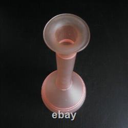 Opaline Glass Carafe Bottle Handmade Art Deco Table Design 20th N5162
