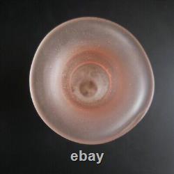 Opaline Glass Carafe Bottle Handmade Art Deco Table Design 20th N5162