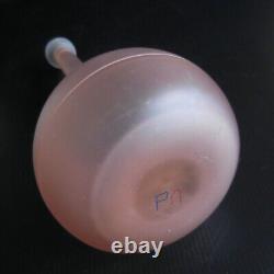 Opaline Glass Carafe Bottle Handmade Art Deco Table Design 20th N5162