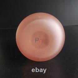 Opaline Glass Carafe Bottle Handmade Art Deco Table Design 20th N5162