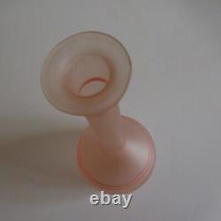 Opaline Glass Carafe Bottle Handmade Art Deco Table Design 20th N5162