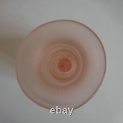 Opaline Glass Carafe Bottle Handmade Art Deco Table Design 20th N5162