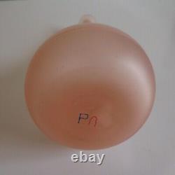Opaline Glass Carafe Bottle Handmade Art Deco Table Design 20th N5162