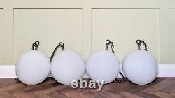 Opaline Globe Pendant Lights Monks Cap x4 Available (School, Church)