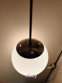 Opaline White glass Ceiling Lamp Light Fixed tube drop Bauhaus style Art Deco