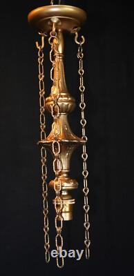 Original 1940s art deco 3 -moulded slip clamshell opalescent glass Odeon light