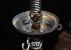 Original 1940s art deco 3 -moulded slip clamshell opalescent glass Odeon light