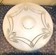 Original Art Deco 1930's Large Opaline Opaque Engraved Glass Ceiling Light Shade
