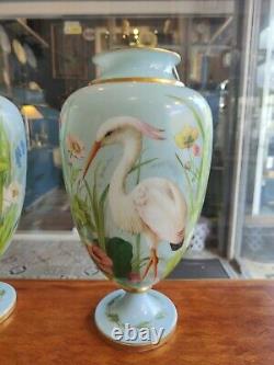 Pair Of Opaline Vases