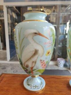 Pair Of Opaline Vases