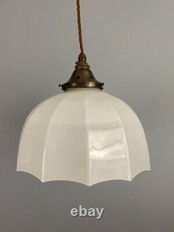 Parachute' Art Deco Opaline Pendant Light (21713)