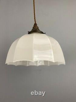 Parachute' Art Deco Opaline Pendant Light (21713)