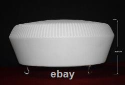 Pendant light art deco architectural C1930s plafoniere Opaline milk glass RARE