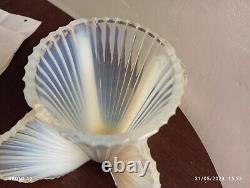 Pierre D'Avesn Rare French Art Deco Opalescent Glass Vase c1930