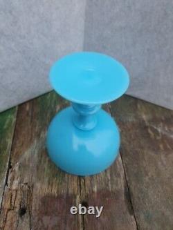 Portieux Vallerysthal France Blue Opaline Champagne Glass