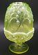 Rare Fenton Topaz Opalescent Lily Of The Valley Large Fairy Lamp