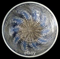 R LALIQUE -CHICOREE- FROSTED & OPALESCENT GLASS CENTREPIECE BOWL DISH VDA No 321