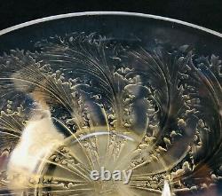 R LALIQUE -CHICOREE- FROSTED & OPALESCENT GLASS CENTREPIECE BOWL DISH VDA No 321