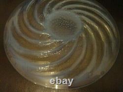 R Lalique Blue Opalescent'Poissons' Charger 31.5 cms/12+ ins in Original Box