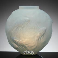 R Lalique Cased Opaescent Formose Vase Introduced 1934
