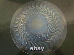 R Lalique Opalescent 10 Inch Actinia Crystal Bowl