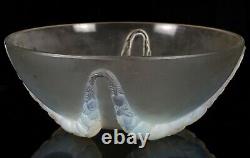 R Lalique -villeneuve- Large Frosted/opalescent Glass Centrepiece Bowl Dish 402